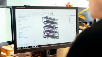 CAD software interface used in integrated mechanical engineering design