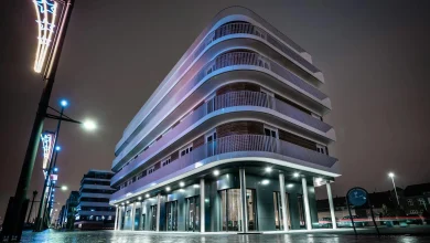 Modern building showcasing integrated design in architecture