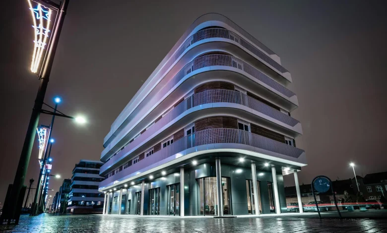 Modern building showcasing integrated design in architecture