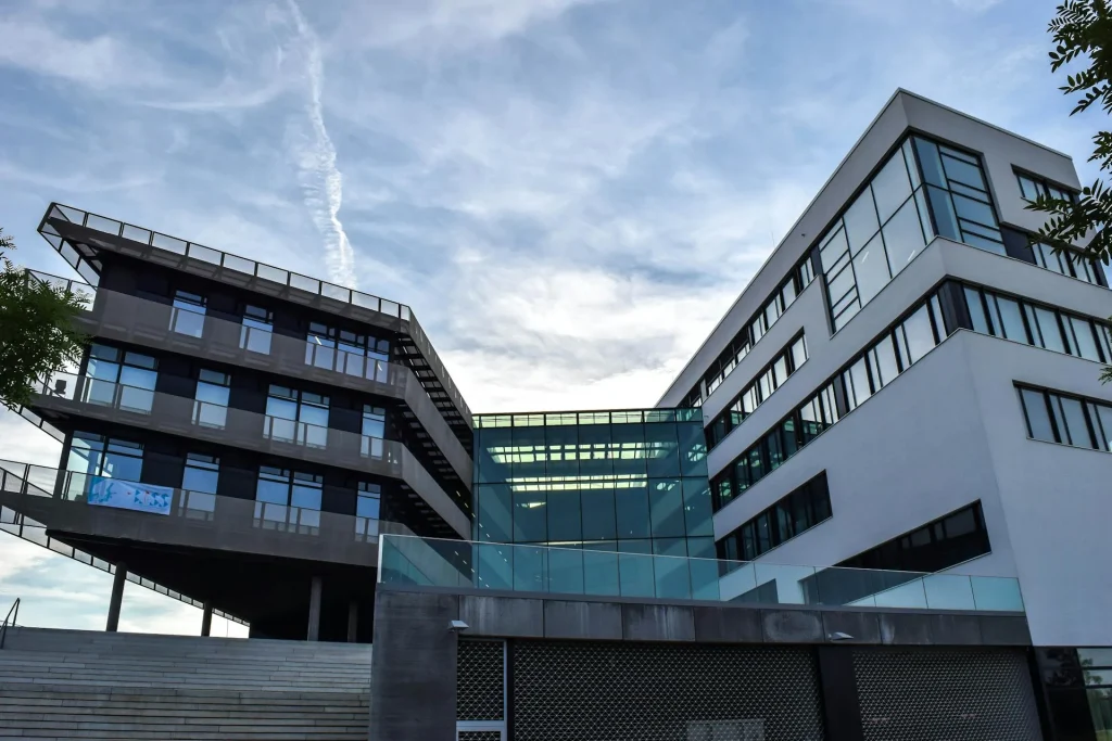 Final result of an integrated design process: sustainable modern building.